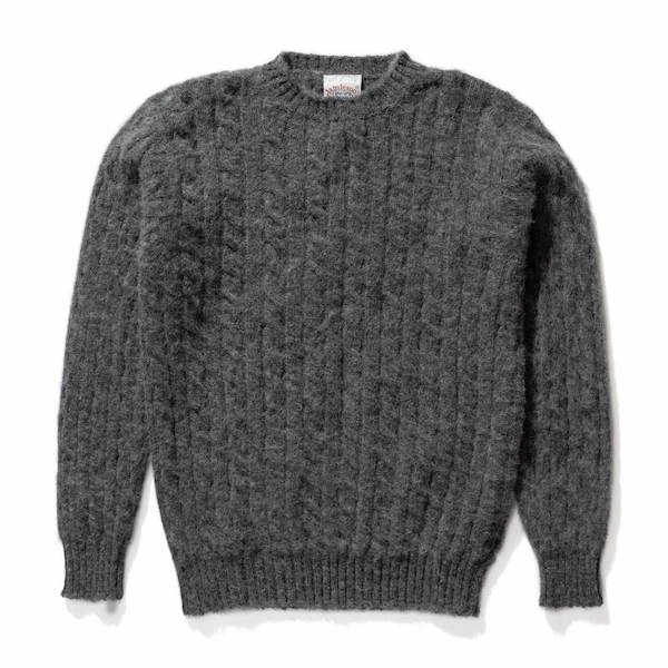 Серый шотландский свитер