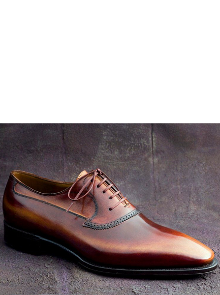 Оксфорды Pierre Corthay с патиной ручной работы