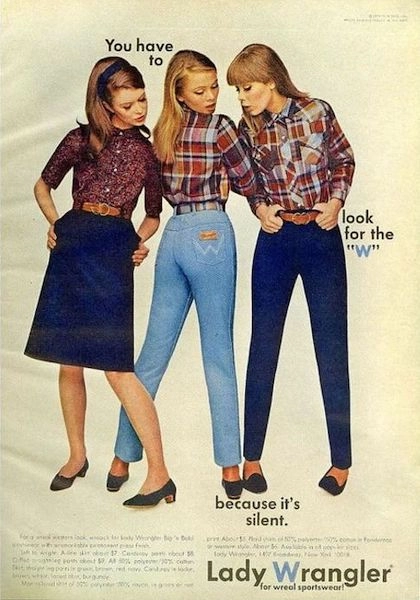 джинсы Wrangler 1960-х годов